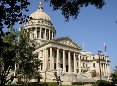 Photo: the Mississippi State Capitol in Jackson, Mississippi. Credit: CHUCK KELLY; Wikimedia Commons.