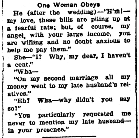 An article about finances, Monmouth Inquirer newspaper 14 February 1924