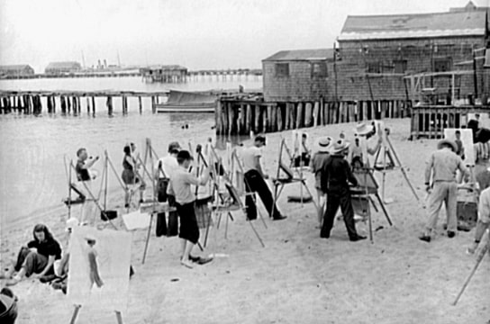 Photo: beachfront art class, Provincetown, Massachusetts, 1940. Credit: Library of Congress, Prints and Photographs Division.