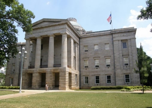 Photo: the North Carolina State Capitol, Raleigh, North Carolina, a National Historic Landmark. Credit: Jim Bowen; Wikimedia Commons.