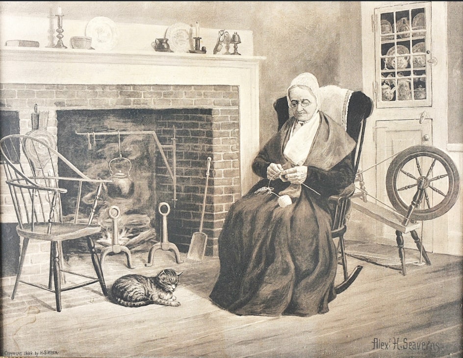 Illustration: “A Nantucket Grandmother,” by Alexander Seaverns. Credit: Nantucket Historical Association.