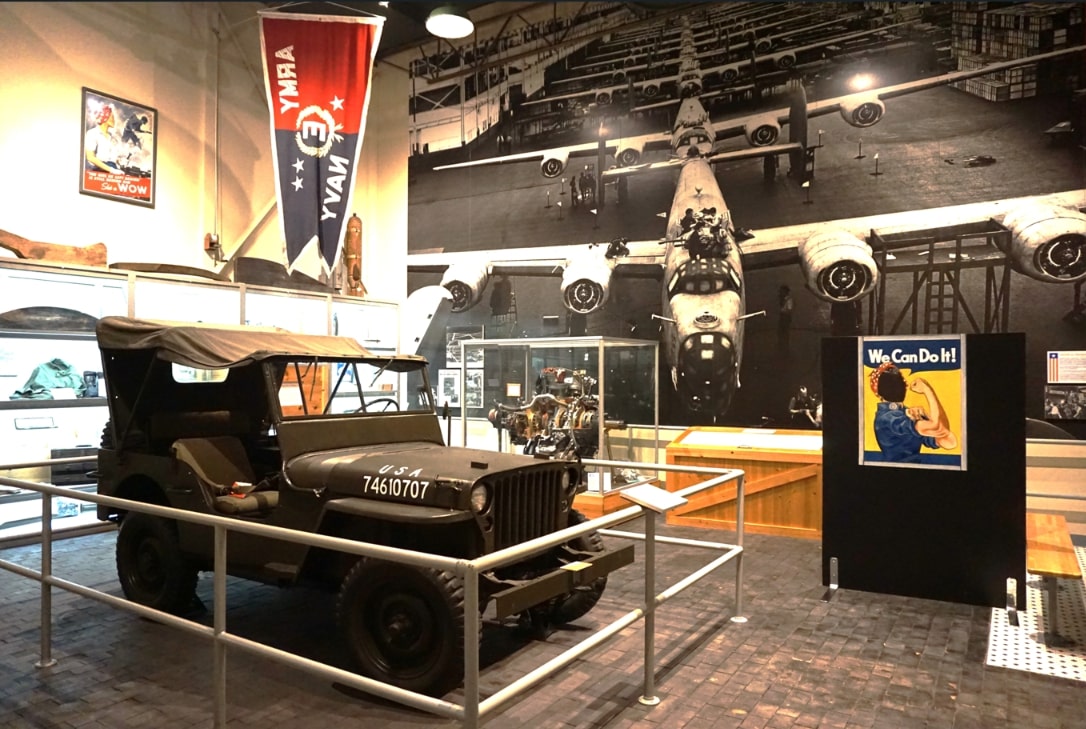 Photo: the Arsenal of Democracy exhibit at the Michigan History Museum. Credit: Michigan History Museum.