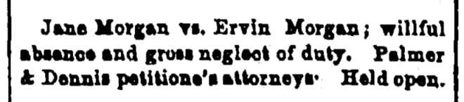 An article about Jane Morgan, Cleveland Leader newspaper 19 March 1867