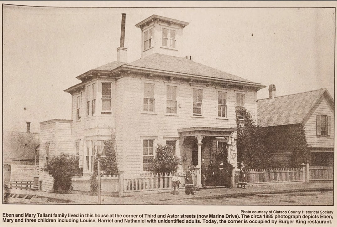 Photo: the Tallant family home. Credit: Heritage Museum.