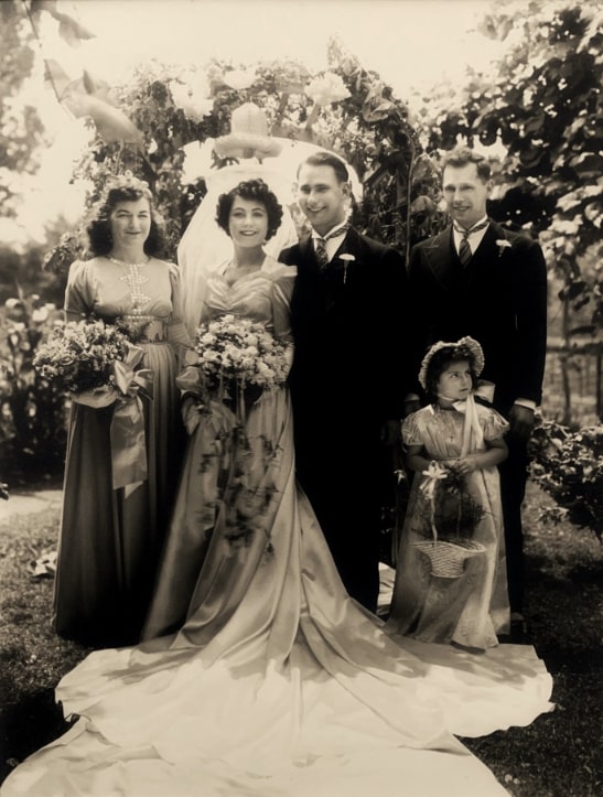 Photo: Annis-Gesmundo wedding, 1942. Credit: Elizabeth Coughlin.