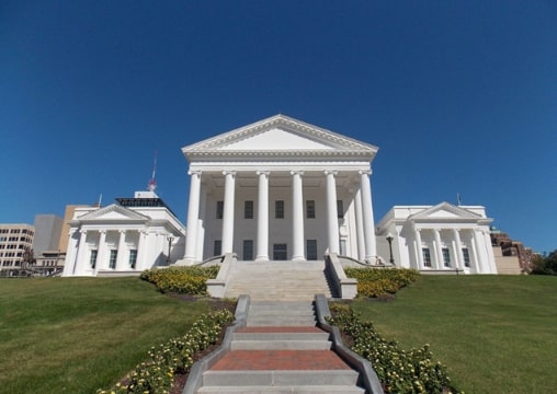 Photo: the Virginia State House in Richmond, Virginia. Credit: Farragutful; Wikimedia Commons.