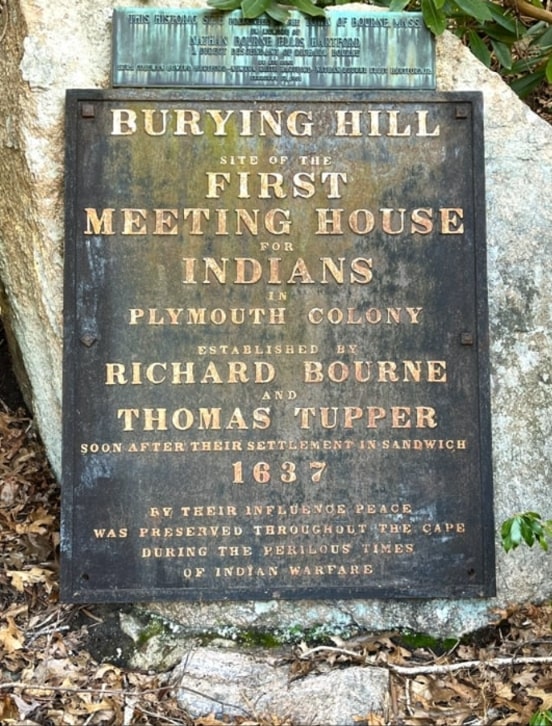 Photo: Burying Hill historical marker in Bournedale, Massachusetts. Credit: Historical Marker Database; Ralph Cahoon.