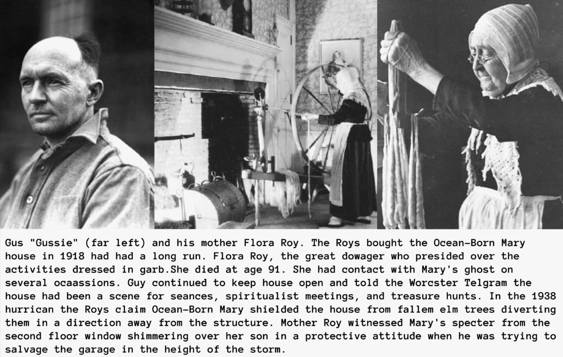 Photos: Gus Roy and his mother Flora Roy. Credit: Henniker Historical Society.