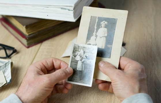 Photo: family photos and genealogy records. Credit: https://depositphotos.com/home.html