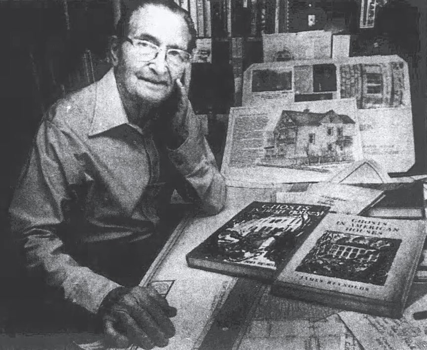 Photo: John C. Parker, age 79, shown in a feature photo from the newspaper article “Spectral Prospects: Ghost Hunter Offers Tales of Feisty Ghosts and Protected Spirits,” October 1984. Credit: Wilma Parker.