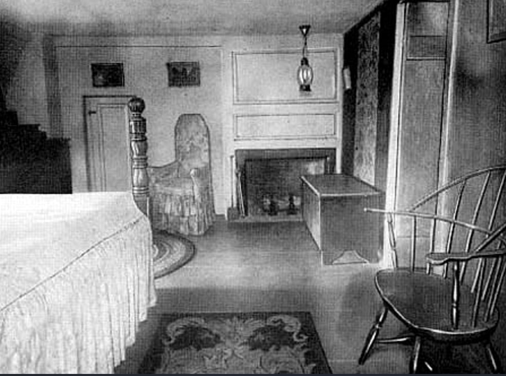 Photo: bedroom in the Jonathan Moulton House said to be haunted by Abigail Smith Moulton. Credit: Wayne Marshall Chase.