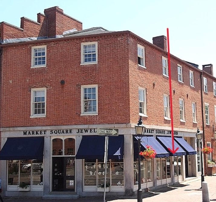 Photo: location where the Morse home once stood, Newburyport, Massachusetts. Credit: J. W. Ocker.