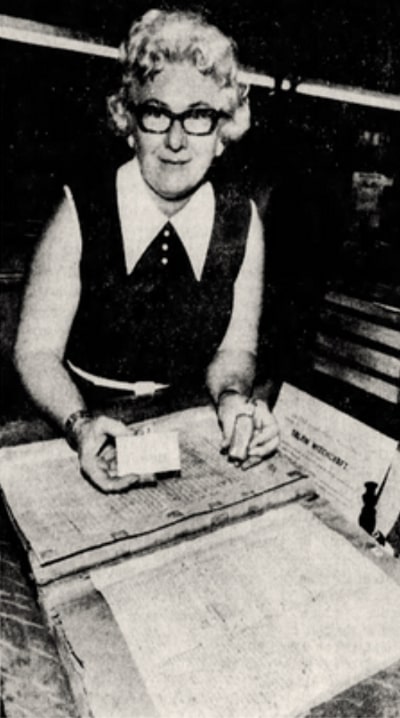 A photo of Jane S. Sarnowski, San Antonio Express newspaper 13 July 1973