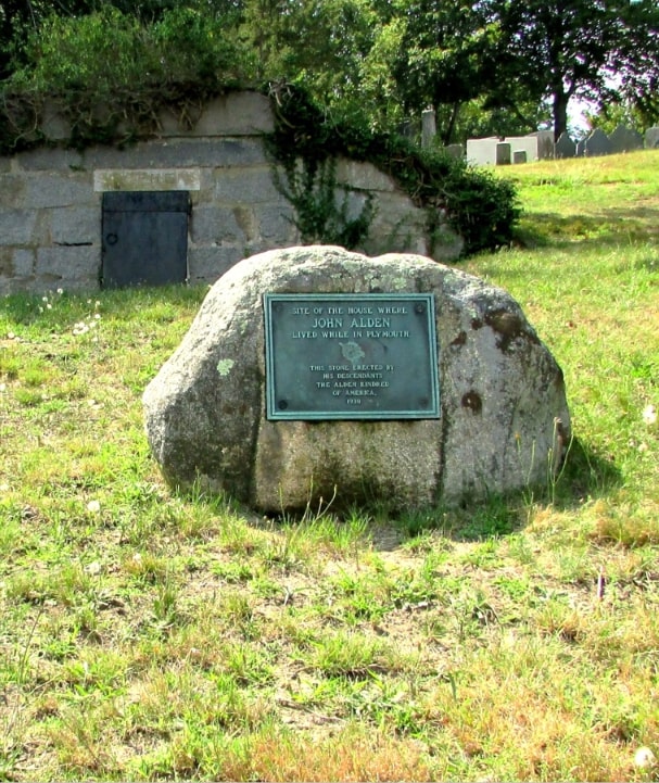 Photo: John Alden historical marker. Credit: Historical Marker Data Base.