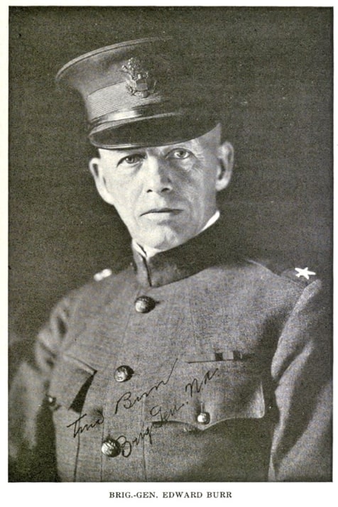 Photo: Brigadier General Edward Burr (1859-1952), taken in 1918 by an unknown photographer. Credit: Wikimedia Commons.