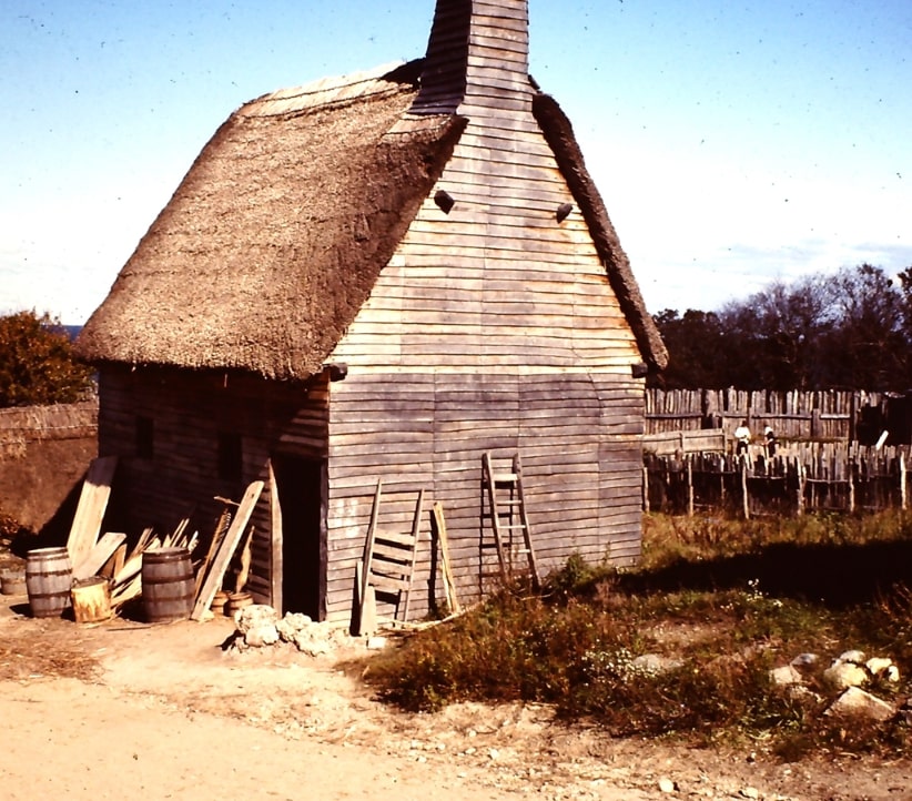 Photo: Allerton house at Plymouth Plantation. Credit: Plimoth Patuxet Museum.