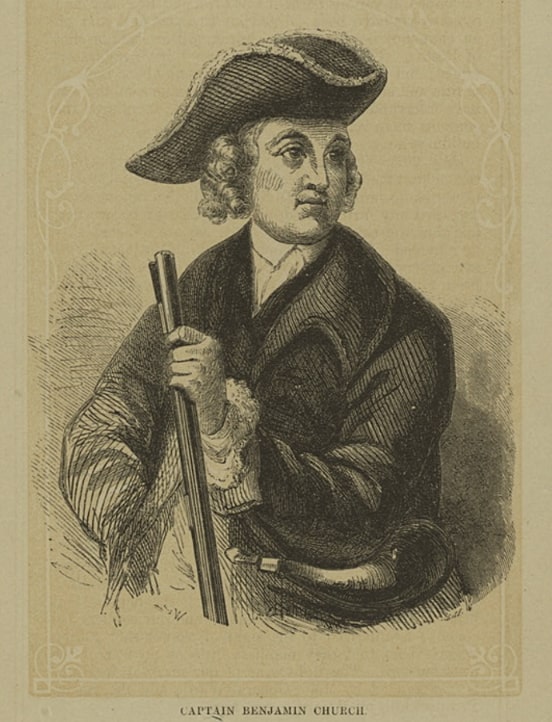 Illustration: Colonel Benjamin Church. Credit: New York Public Library.