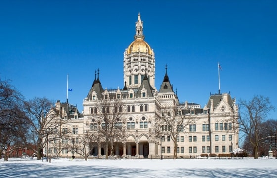 Photo: the Connecticut State Capitol, Hartford, Connecticut. Credit: Ragesoss; Wikimedia Commons