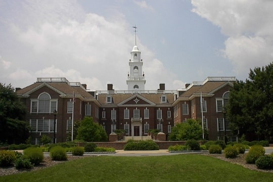 Photo: the Delaware State Capitol in Dover, Delaware. Credit: Joshua Daniel Franklin; Wikimedia Commons.