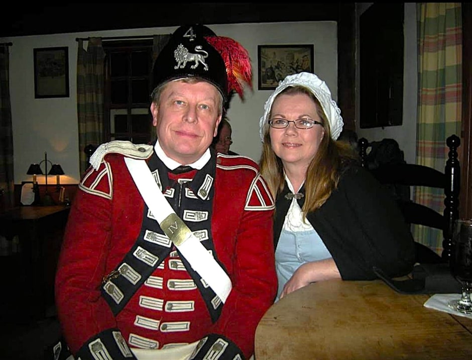 Photo: Guy Dana Curtis and his wife Kathy Williams Curtis at Longfellow’s Wayside Inn (formerly known as the Red Horse Tavern), Sudbury, Massachusetts. Credit: Guy and Kathy Curtis.