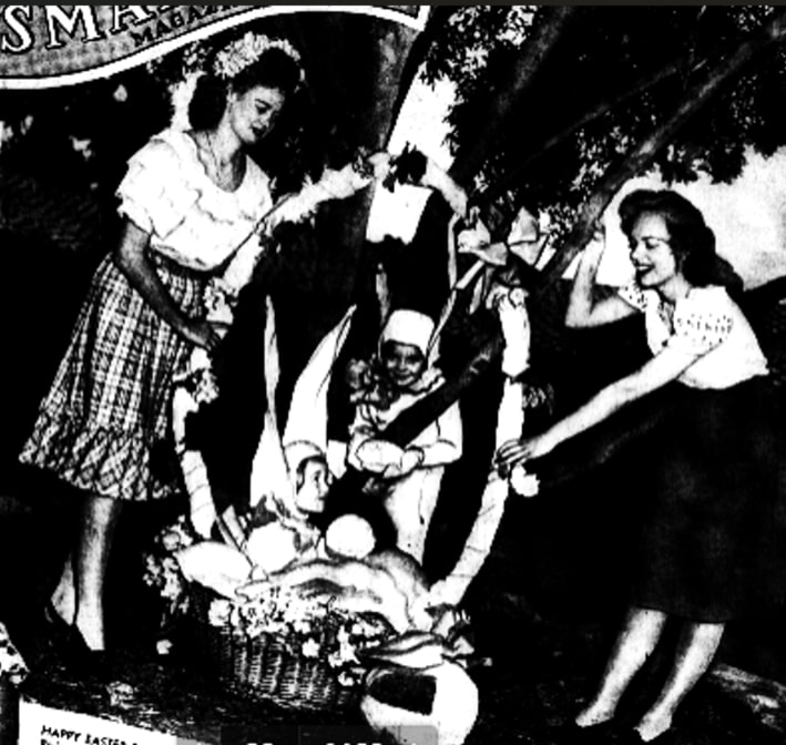 An article about Easter, Los Angeles Examiner newspaper 6 April 1947