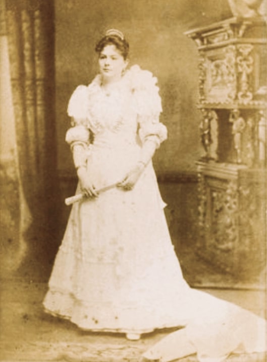 Photo: Gertrude Louise Manson on her wedding day. Credit: Michael Sabot.
