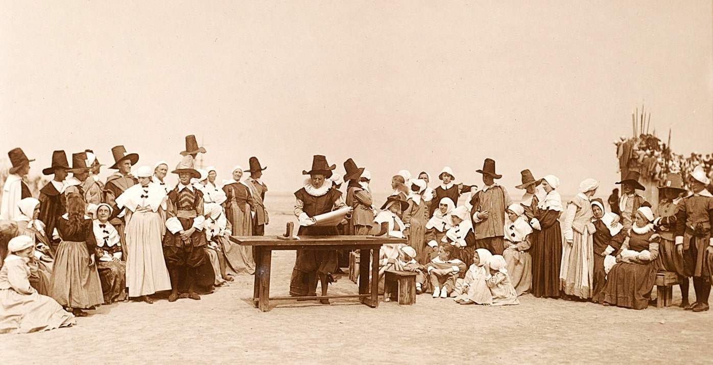 Photo: Plymouth Tercentenary Pageant, 1921. Credit: Edward P. McLaughlin Collection; Digital Commonwealth.