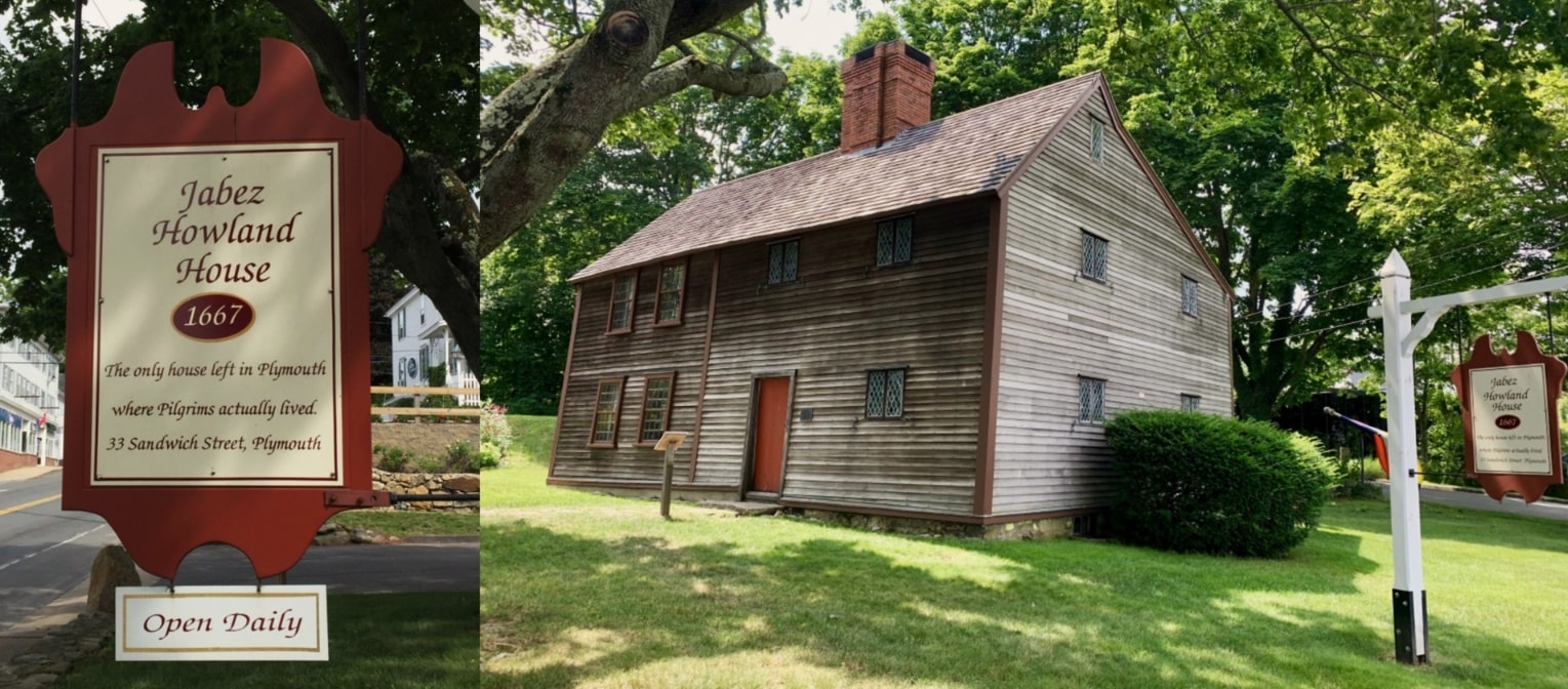 Photos: Jabez Howland House, 33 Sandwich Street, Plymouth, Massachusetts. Credit: the Pilgrim John Howland Society.
