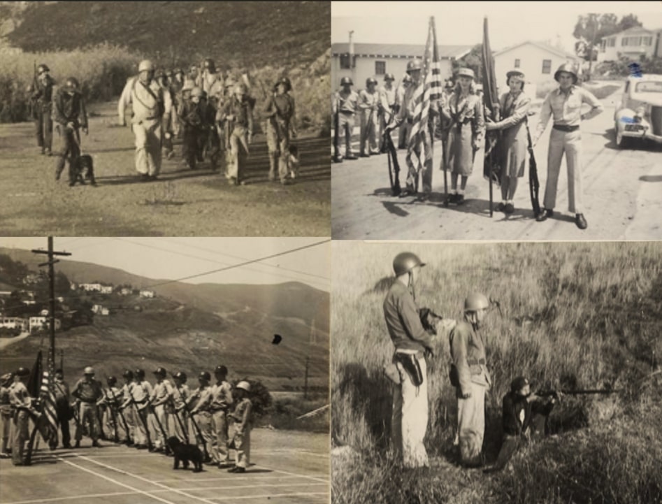 Photos: field training and drills of “Blair’s Rangers.” Credit: Brisbane Library History Collection.