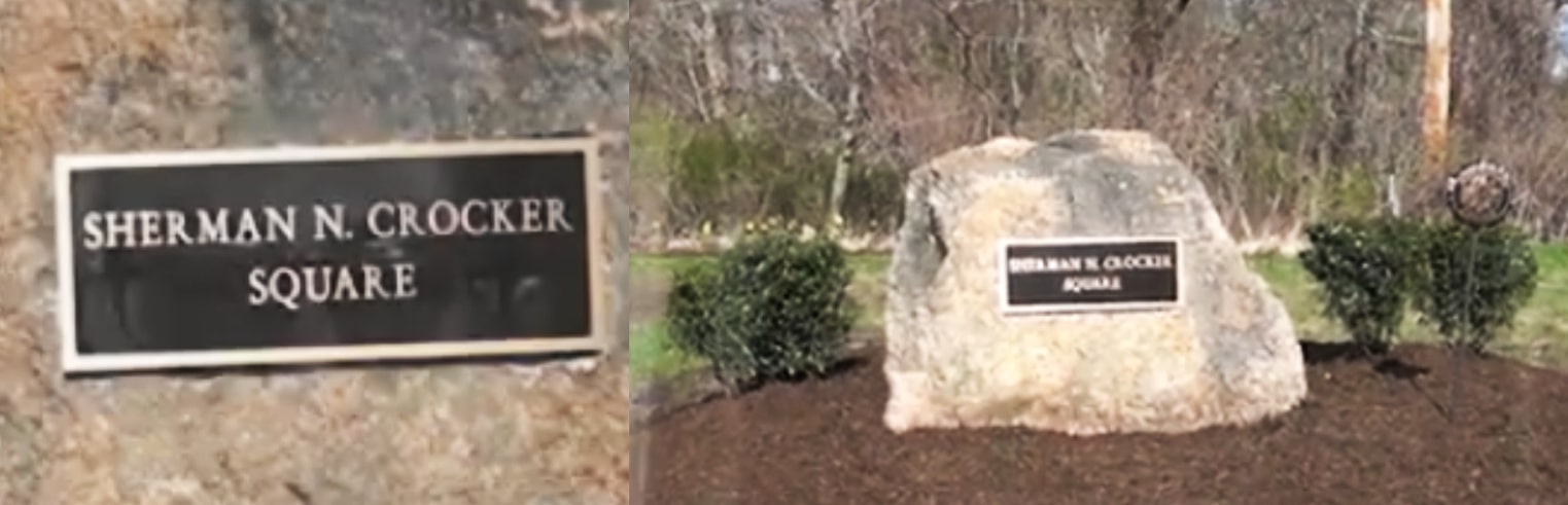 Photos: Sherman Crocker memorial stone. Credit: Town of Barnstable.