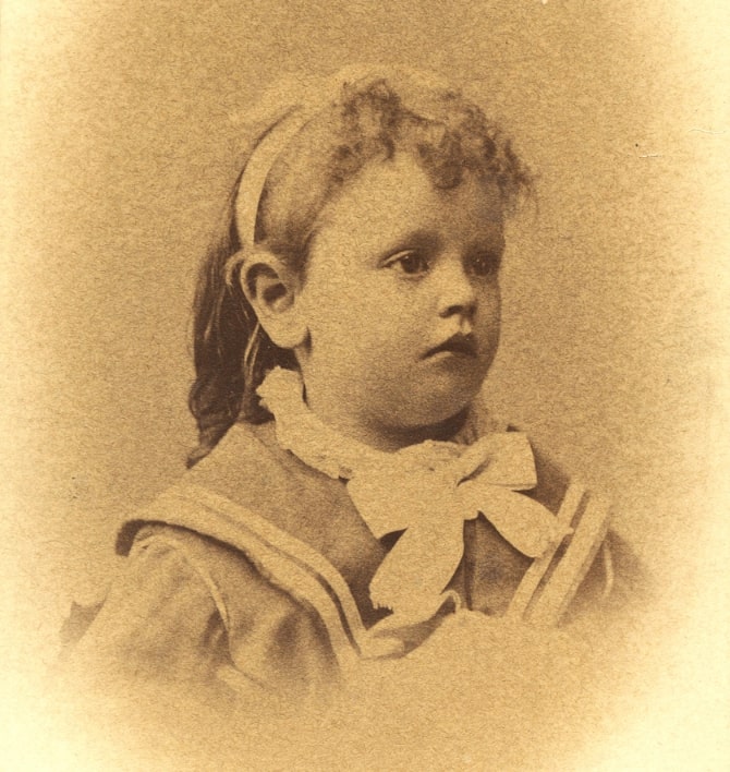 Photo: Emeline Blair Connor, taken at age 2 and 11 months. Credit: J. H. Peters Photography; Oregon Historical Society.
