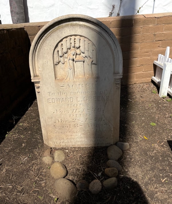 Photo: San Diego gravestone. Credit: Gena Philibert-Ortega.