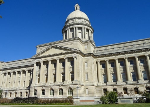 Photo: Kentucky State Capitol, Frankfort, Kentucky. Credit: Daderot; Wikimedia Commons.