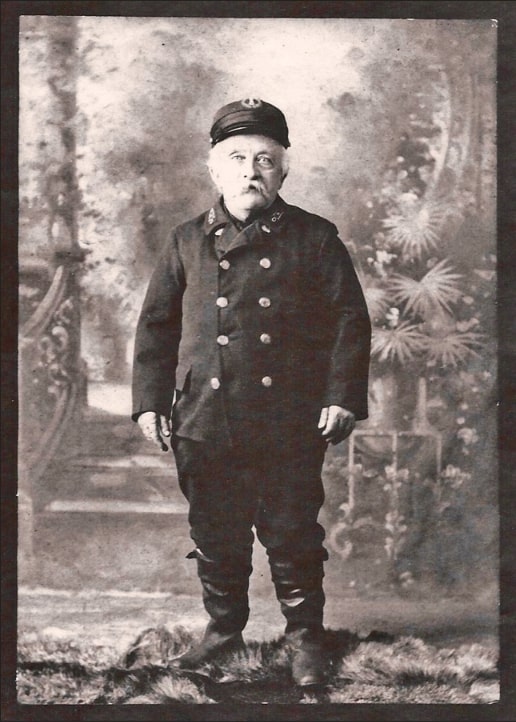 Photo: Charles H. Hinckley, taken when he was Keeper of the Bishop and Clerks Lighthouse Station in Hyannis, Massachusetts. Credit: Claudette Panico.
