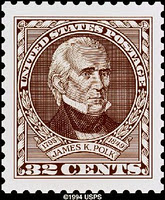 Photo: James K. Polk stamp