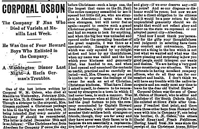 Aberdeen Daily News 22 Feb 1899